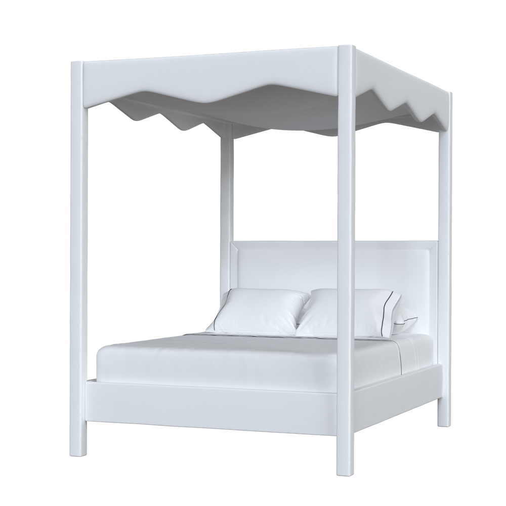 Custom Upholstered Canopy Bed Coley Home