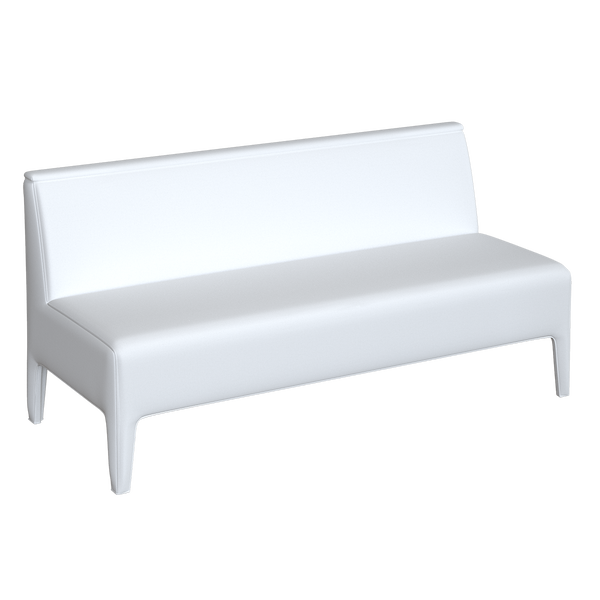 White upholstered bench from Coley Home.
