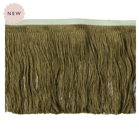Linen Fringe, Olive