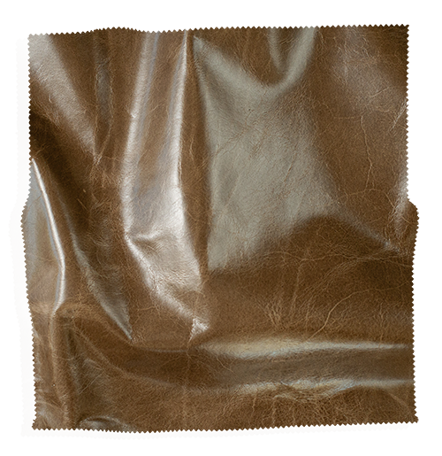 Brown leather fabric swatch from Coley Home. Perfect for upholstery and furniture projects.