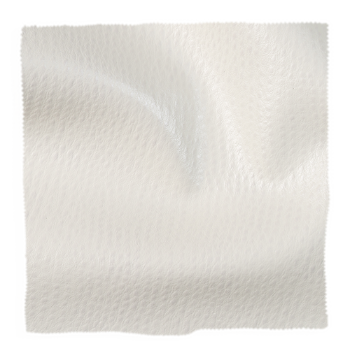 White fabric swatch from Coley Home showcasing texture up close.