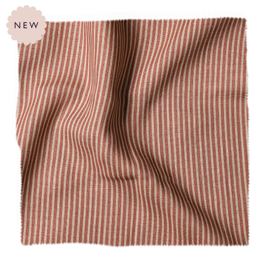 Pinstripe, Coral Pink