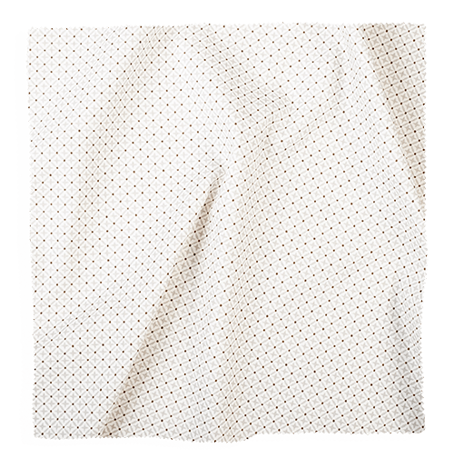 Coley Home fabric swatch in white with subtle dot pattern.