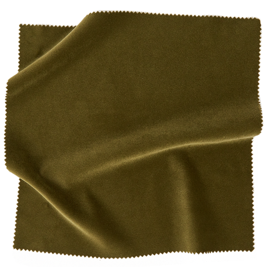 Olive green fabric swatch from Coley Home, showcasing texture and color.