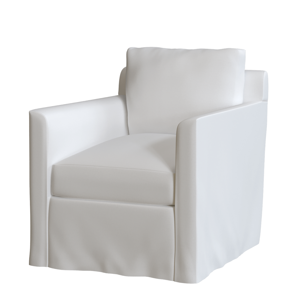 Slipcovered swivel glider shop