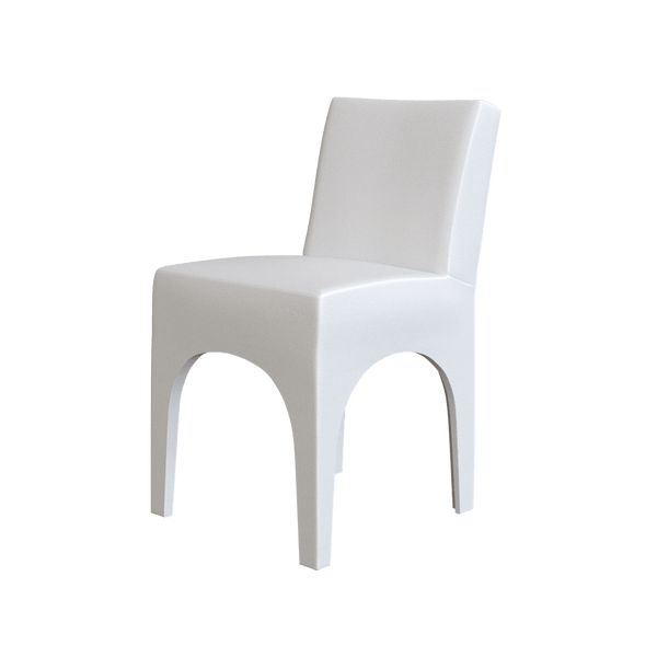 Modern white chair with sleek design from Coley Home.com. Ideal for contemporary interiors and minimalism.
