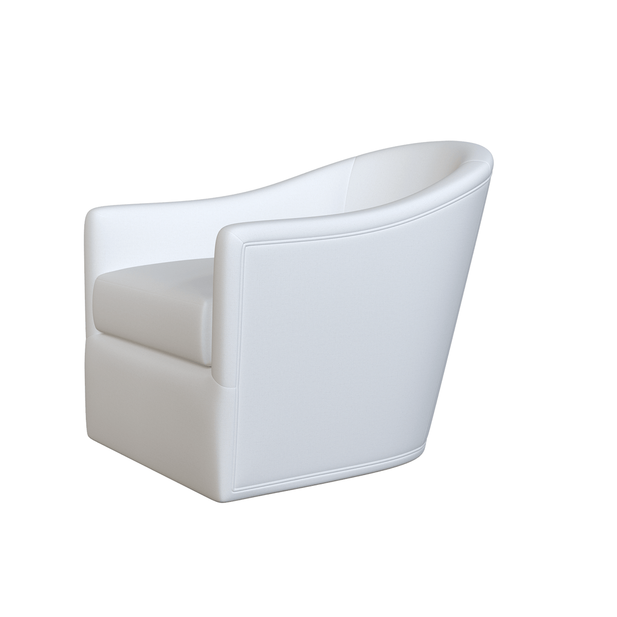 Custom Upholstered Barrel Swivel Chair Coley Home