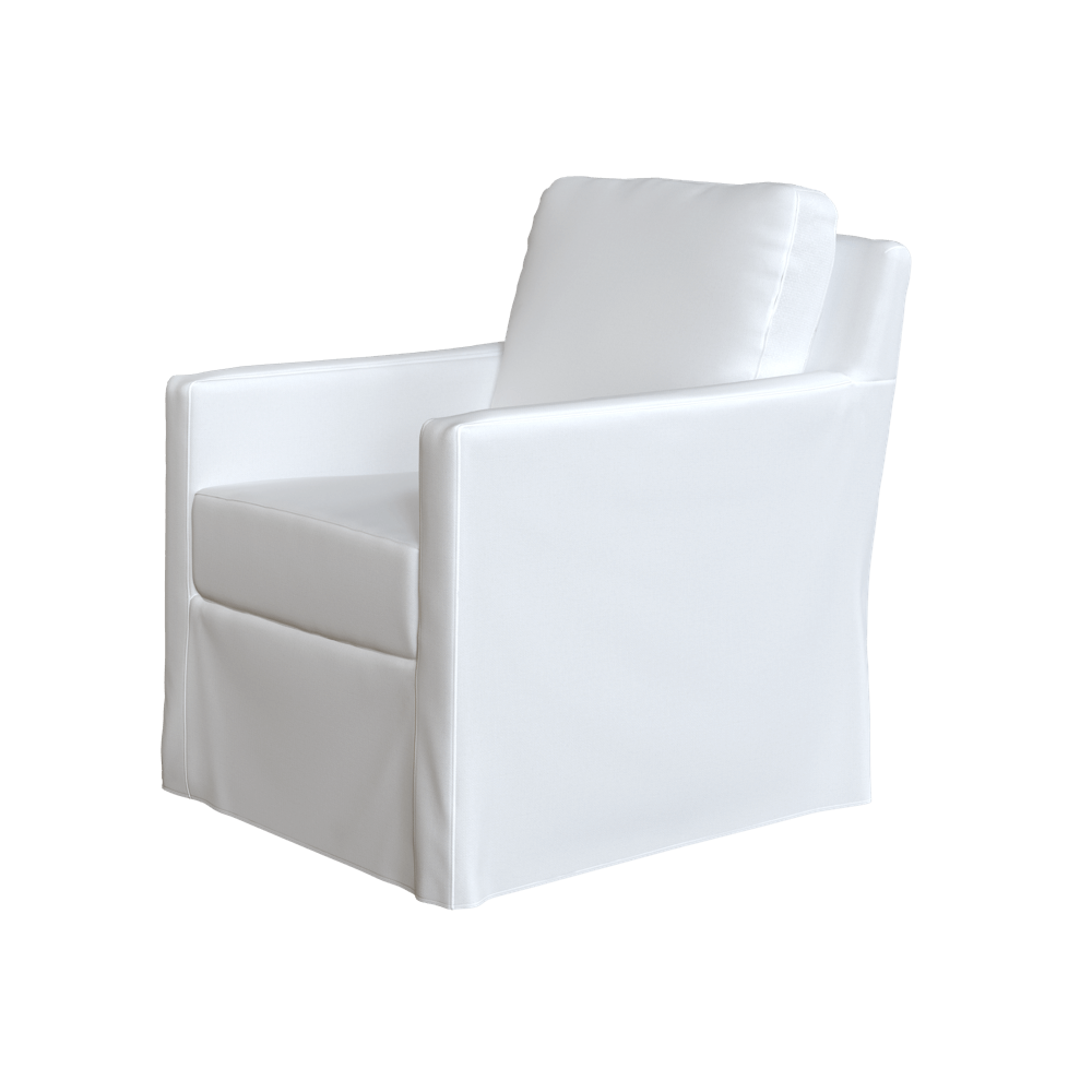 The Slipcovered Nash Swivel or Swivel Glider Coley Home
