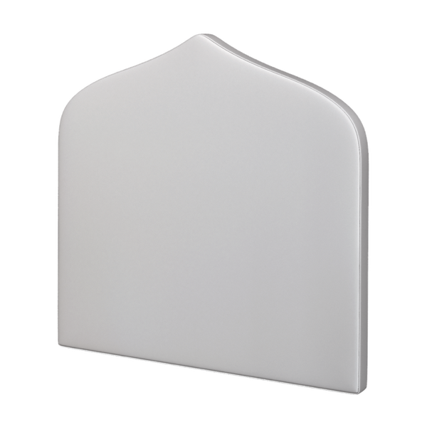 Coley Home headboard with elegant white fabric, showcasing a stylish and modern bedroom accessory.