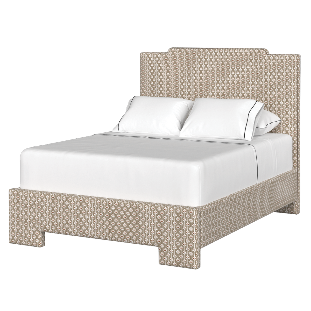 Square Bed Example Upholstered Square Bed Frame– Coley Home