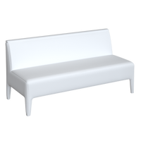 White upholstered bench from Coley Home.