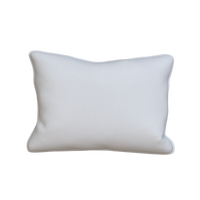 White throw pillow from Coley Home featuring a simple, elegant design.