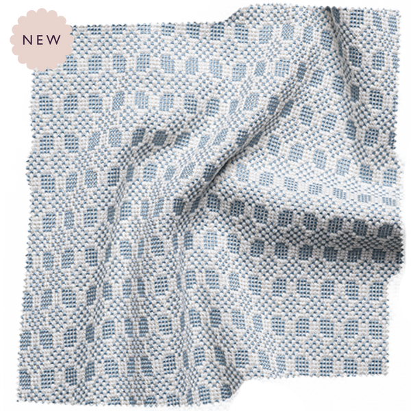 Lattice, French Blue Cut Yardage