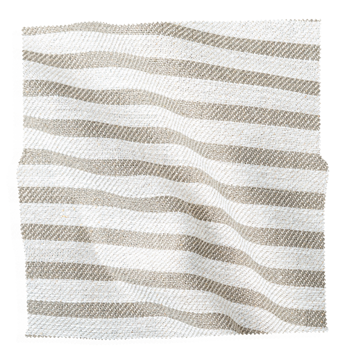 Coley Home beige and white striped fabric swatch for upholstery.