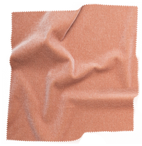 Fabric swatch from Coley Home in terracotta color, textured surface.