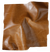 Rich brown leather fabric swatch from Coley Home.