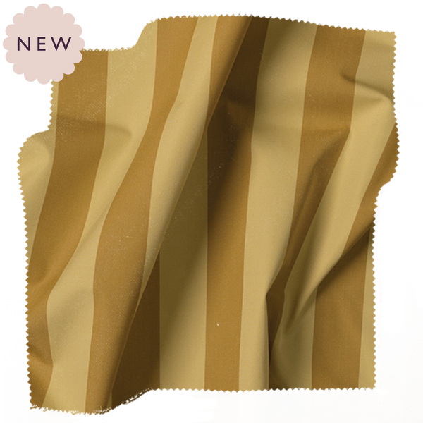 Cabana Stripe, Mango Cut Yardage