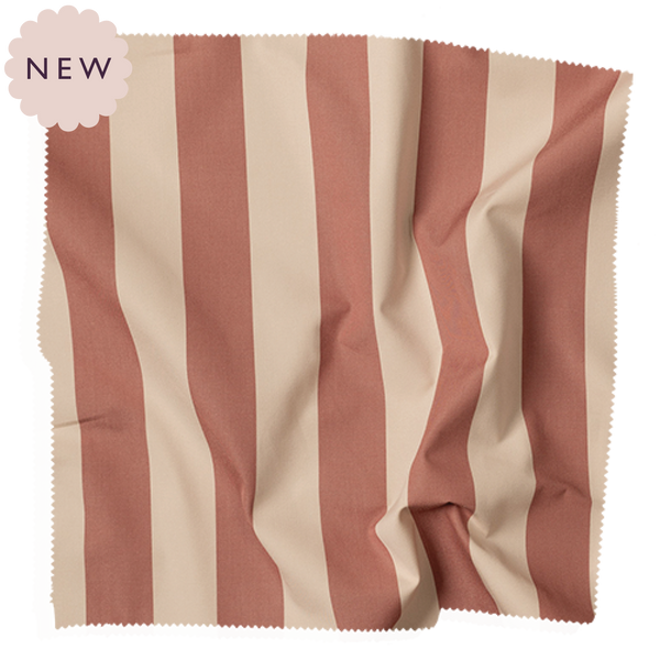 Cabana Stripe, Rose Cut Yardage