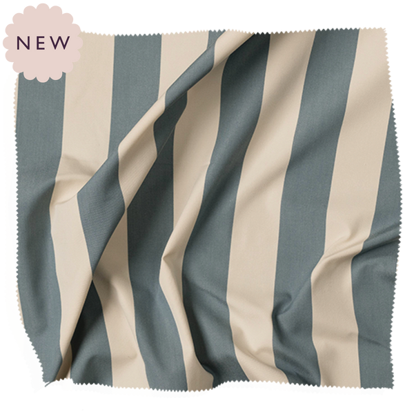 Cabana Stripe, Wedgewood Cut Yardage