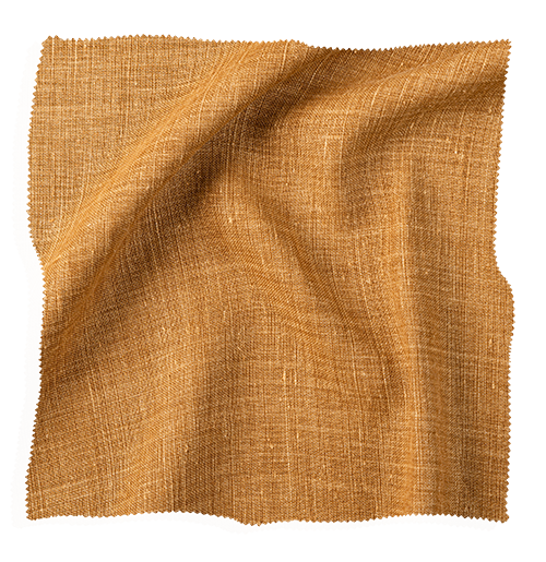 Golden fabric swatch from Coley Home's collection, showcasing textured material and rich color.