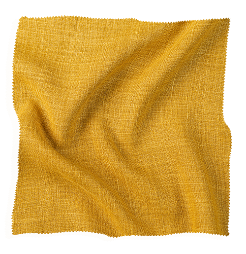 Gold fabric swatch from Coley Home, showcasing textured material and vibrant color.