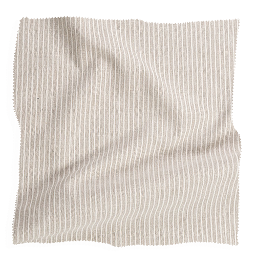 Beige striped fabric swatch from Coley Home.