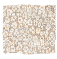 Leopard print fabric swatch from Coley Home.com in beige and white tones.