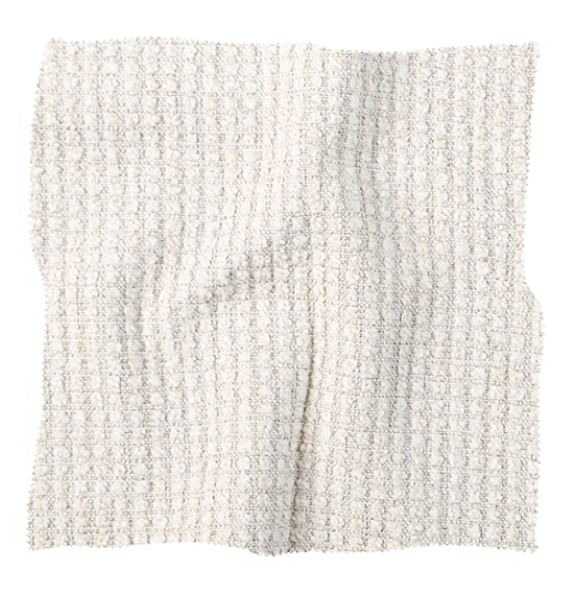 Ivory textured fabric swatch from Coley Home.com, perfect for custom upholstery projects.