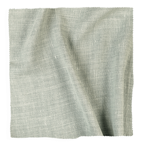 Linen fabric swatch from Coley Home in soft green.