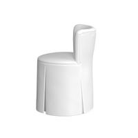 Coley Home white upholstered chair featuring a modern design.