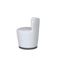 Modern white Coley Home swivel chair with a sleek design, perfect for contemporary interiors.