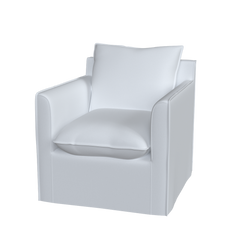 Custom Upholstered Swivel Chair