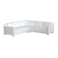 White Coley Home sectional sofa with modern design.