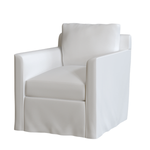 The Slipcovered Hadley Swivel or Swivel Glider