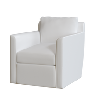 White Coley Home chair with modern design and plush cushions.