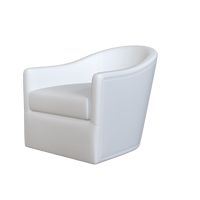 White upholstered chair from Coley Home, featuring a modern design and cozy seating.
