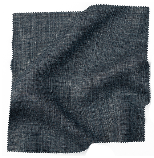 Dark blue fabric swatch from Coley Home, showcasing texture and color for custom furniture or upholstery.