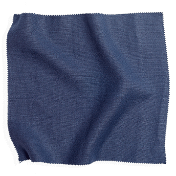Blue fabric swatch from Coley Home, showcasing texture and color for custom home furnishings.