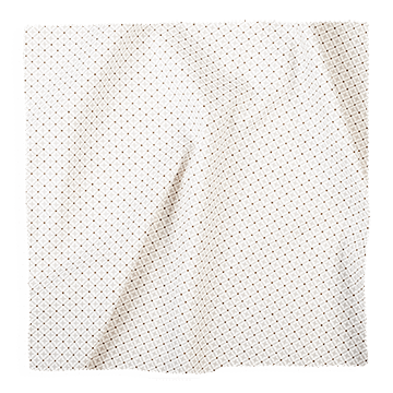 Coley Home fabric swatch with small polka dot pattern in neutral tones.