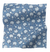 Blue floral fabric swatch from Coley Home, featuring white flower pattern on a textured surface.