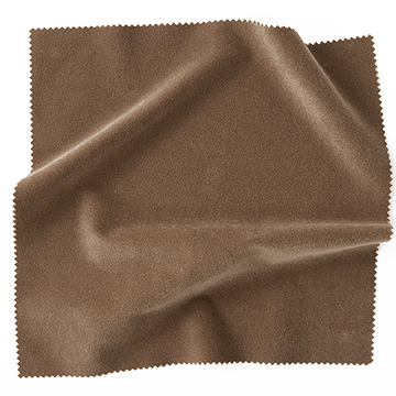 Velvet fabric swatch in brown from Coley Home.