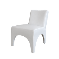 Modern white chair from Coley Home with minimalist design.